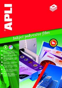 Apli agipa 01386 : film polyester 50 microns - Boîte de 50 feuilles