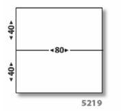 ATB 5219 étiquettes affranchissement 2 x (80x40mm) - Boîte de 1000.